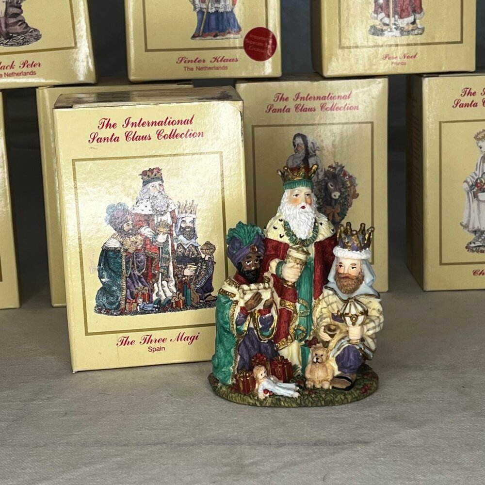 The International Santa Claus Collection The Three Magi Spain Figurine 1995
